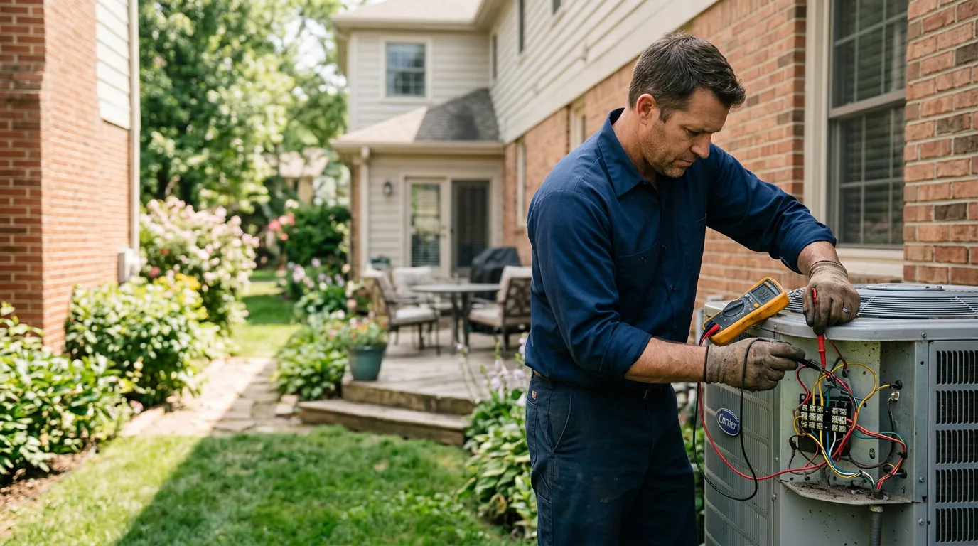 HVAC technician working near Weatherly, PA
